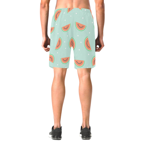 Melon halves Men's All Over Print Elastic Beach Shorts (Model L20)