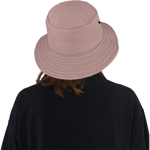 color rosy brown All Over Print Bucket Hat