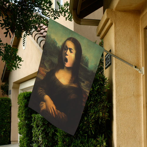 Caravaggio / daVinci * Mona Medusa Garden Flag 28''x40'' （Without Flagpole）