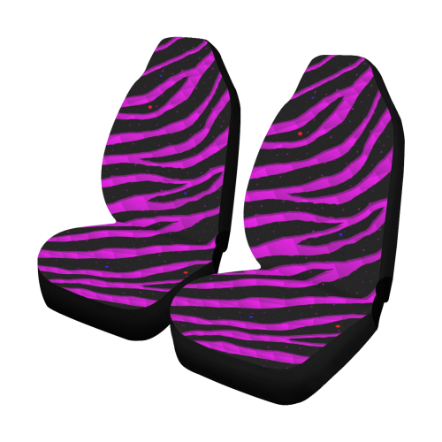 Ripped SpaceTime Stripes - Pink Car Seat Covers (Set of 2)
