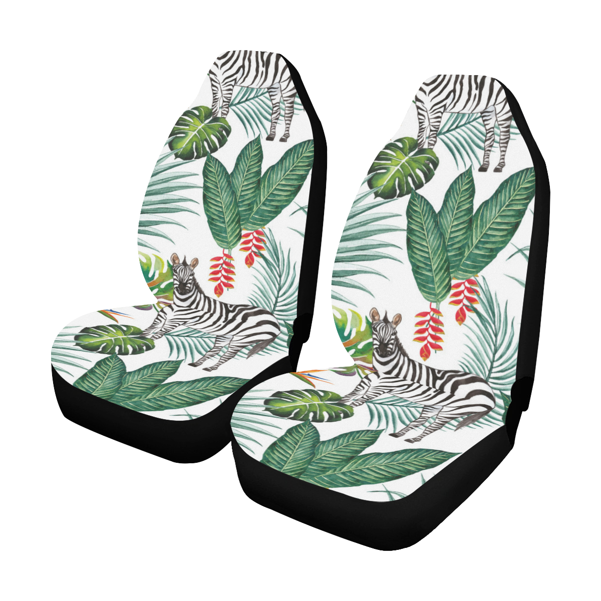 Awesome Zebra Car Seat Covers Set Of 2 Id D4085571 