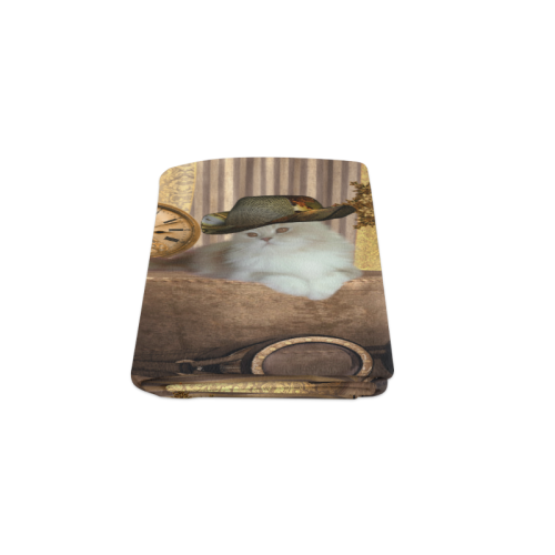 Funny steampunk cat Blanket 50"x60"