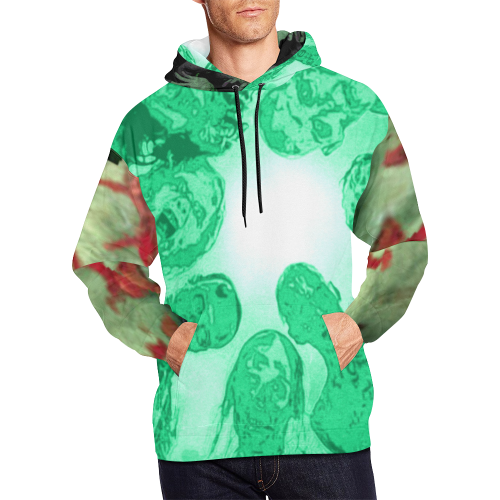 zombie are coming All Over Print Hoodie for Men (USA Size) (Model H13)