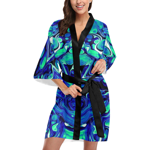 bluegreen2 Kimono Robe