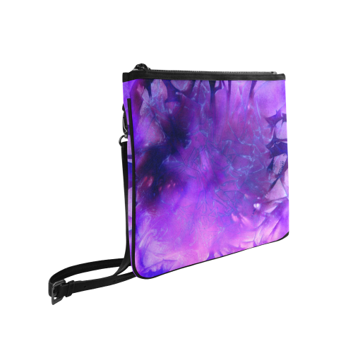 Slim Clutch Bag Purple abstract Slim Clutch Bag (Model 1668)
