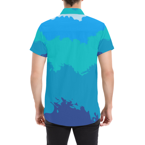 Ocean Deep Men's All Over Print Short Sleeve Shirt (Model T53)