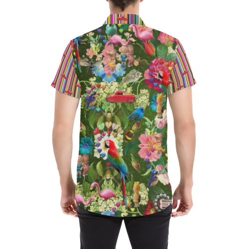 Is it Springtime Yet? Men's All Over Print Short Sleeve Shirt/Large Size (Model T53)