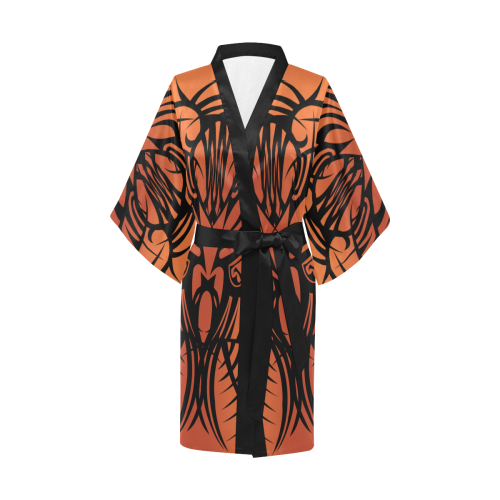 Orange Tribal Kimono Robe Kimono Robe