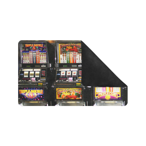Lucky Slot Machines - Dream Machines Doormat 30"x18" (Black Base)