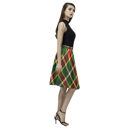 Old MacLachlan Tartan Melete Pleated Midi Skirt (Model D15)
