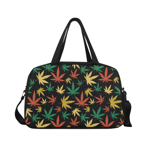 Cannabis Pattern Fitness Handbag (Model 1671)