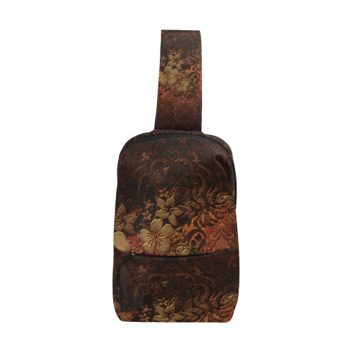 Floral design, vintage Chest Bag (Model 1678)