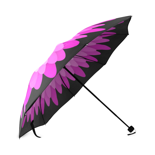 Flower Of Paper Cut - Pink Foldable Umbrella (Model U01)