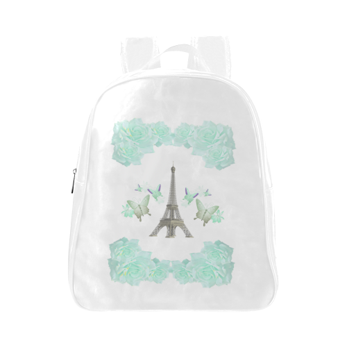 Butterflies in Paris School Backpack (Model 1601)(Small)