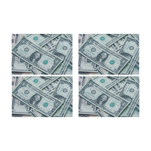 MILLION DOLLAR MONEY Placemat 12’’ x 18’’ (Four Pieces)