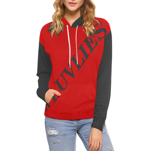 #LUVLIES HOODIE All Over Print Hoodie for Women (USA Size) (Model H13)