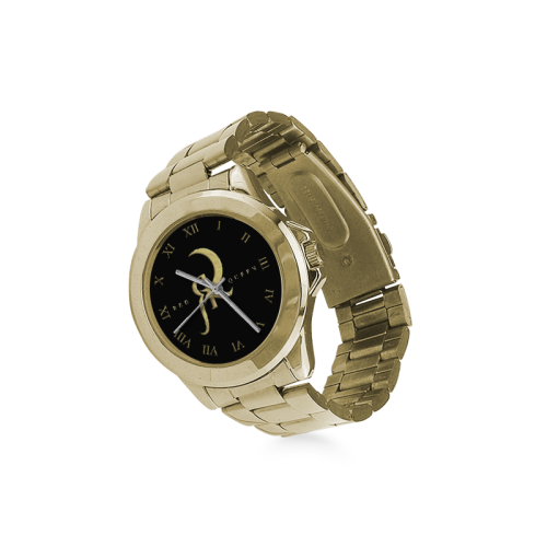 RED QUEEN WATCH GOLD NUMBERS BLACK Custom Gilt Watch(Model 101)