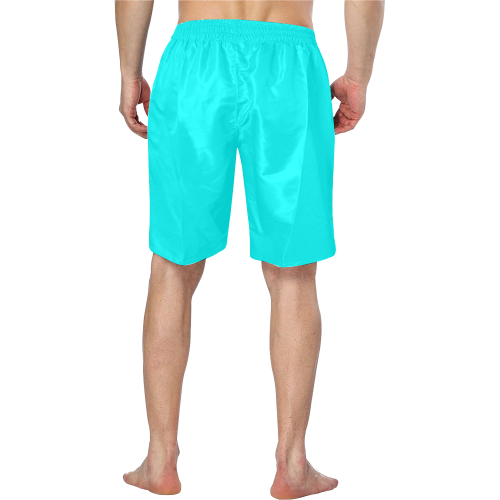 color aqua / cyan Men's Swim Trunk (Model L21)