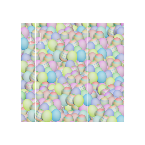 Pastel Colored Easter Eggs Neoprene Water Bottle Pouch/Large