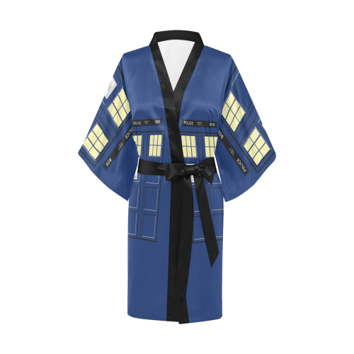 United Kingdom - Blue Police Public Call Box Costu Kimono Robe