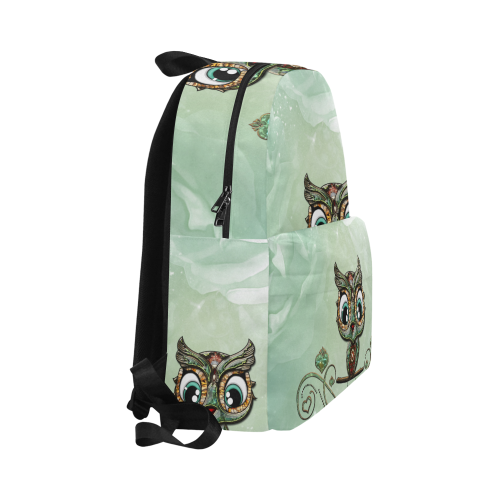 Cute little owl, diamonds Unisex Classic Backpack (Model 1673)