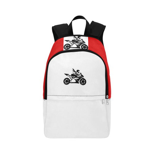 ChickBiker Red Fabric Backpack for Adult (Model 1659)