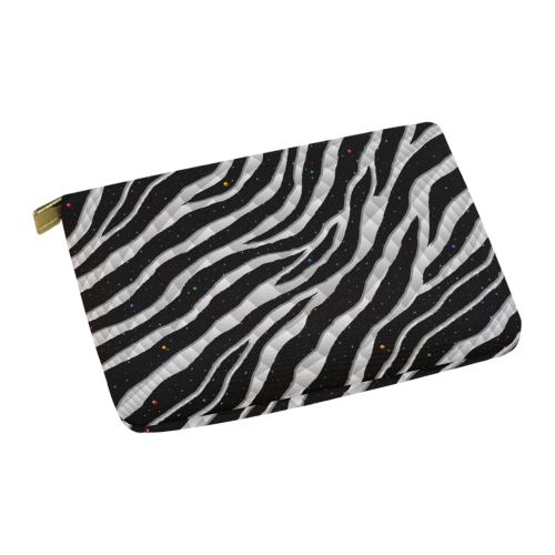 Ripped SpaceTime Stripes - White Carry-All Pouch 12.5''x8.5''
