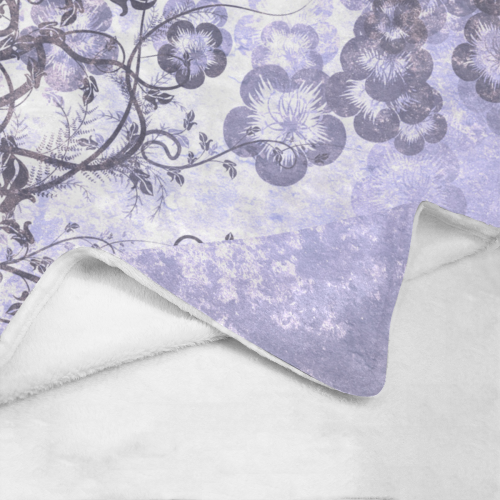 Wonderful flowers in soft purple colors Ultra-Soft Micro Fleece Blanket 50"x60"