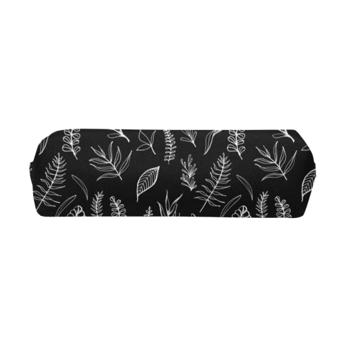 BLACK DANCING LEAVES Pencil Pouch/Small (Model 1681)