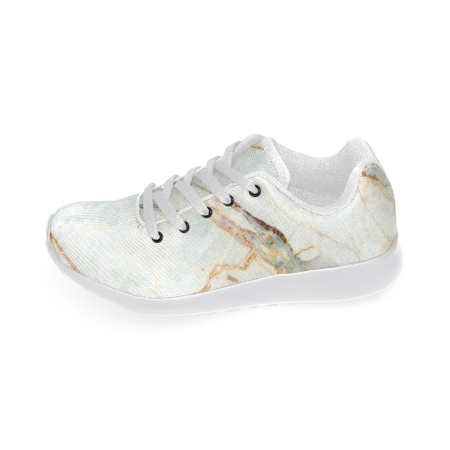 Marble Gold Pattern Women's Running Shoes/Large Size (Model 020)
