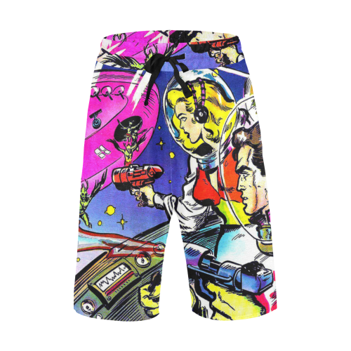 Battle in Space 2 Men's All Over Print Casual Shorts (Model L23)