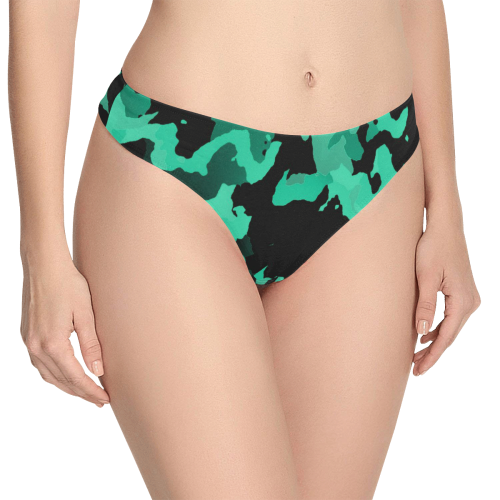 new modern camouflage B by JamColors Women's All Over Print Thongs (Model L30)