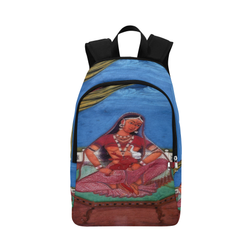 Deity Parvati with her Son Ganesha Fabric Backpack for Adult (Model 1659)