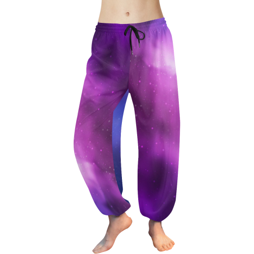Space Blur Women's All Over Print Harem Pants (Model L18)