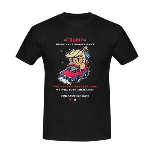 Donald trump 2020 snowflake removal service Men's T-Shirt in USA Size (Front Printing Only)
