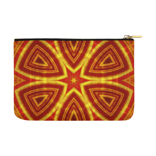 red and gold kaleidoscope Carry-All Pouch 12.5''x8.5''