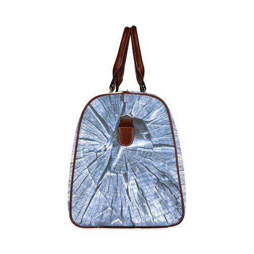 Blue tile tree Waterproof Travel Bag/Large (Model 1639)