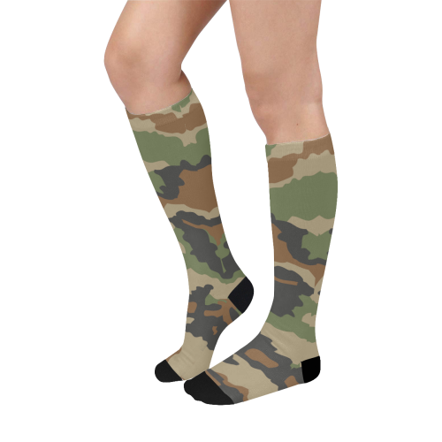 woodland camouflage pattern Over-The-Calf Socks