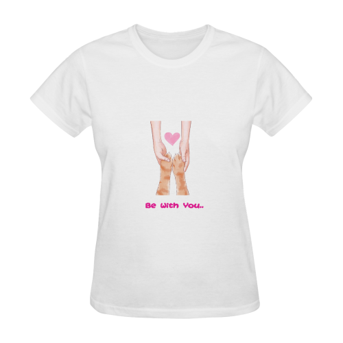 Be With You Women's T-Shirt in USA Size (Two Sides Printing)