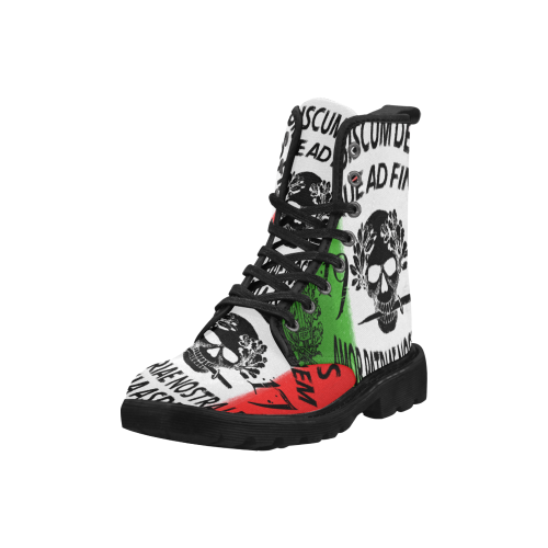 Amor patriae nostra lex Martin Boots for Men (Black) (Model 1203H)