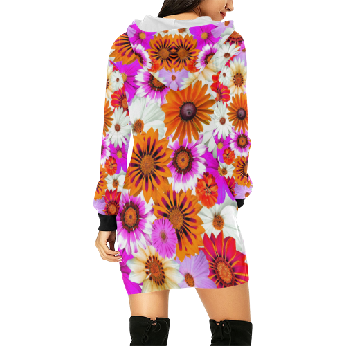 Spring Time Flowers 2 All Over Print Hoodie Mini Dress (Model H27)