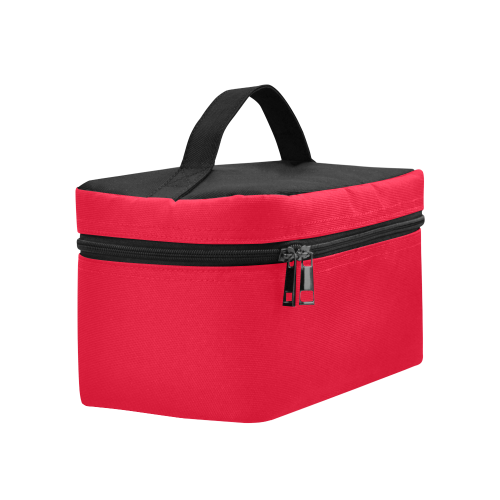 color Spanish red Cosmetic Bag/Large (Model 1658)