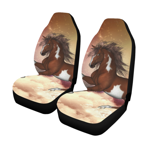 Wonderful wild horse in the sky Car Seat Covers (Set of 2)