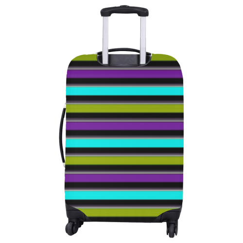retro stripe Luggage Cover/Large 26"-28"