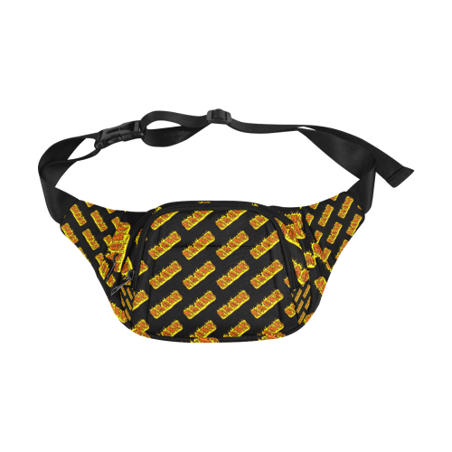 RAGER HELL ALL OVER black bag Fanny Pack/Small (Model 1677)