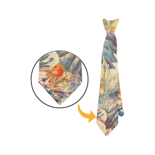 flowers #flowers #pattern Custom Peekaboo Tie with Hidden Picture