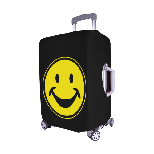 Funny yellow SMILEY for happy people Luggage Cover/Medium 22"-25"