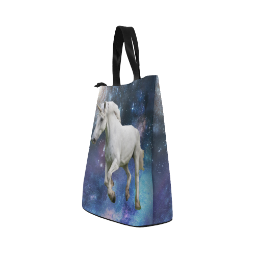 Unicorn and Space Nylon Lunch Tote Bag (Model 1670)