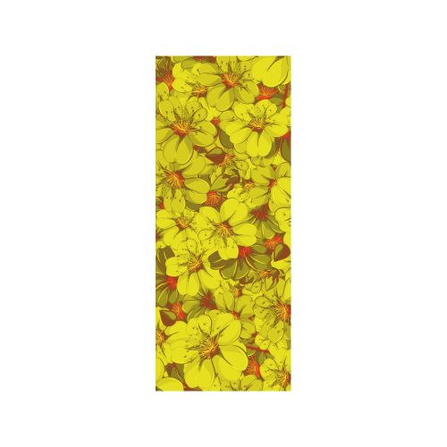 Yellow flower pattern Quarter Socks