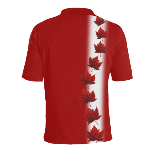 Men's Canada Polo Shirts Canada Team Shirts Men's All Over Print Polo Shirt (Model T55)